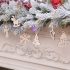 10-teiliges Set aus natürlichem Holz gefertigte Weihnachtsbaum-Anhänger
