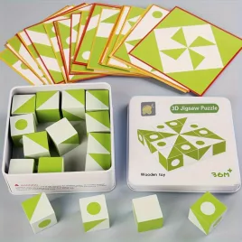 3D-Holzpuzzle