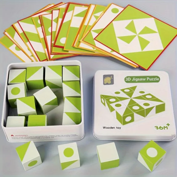 3D-Holzpuzzle