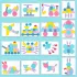 180-tlg. Holzbausteine - Tangram-förmiges Puzzle-Set