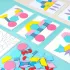 180-tlg. Holzbausteine - Tangram-förmiges Puzzle-Set
