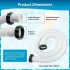 INTEX Wasserkreislaufschlauch 1,5m 38mm