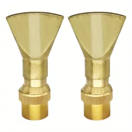   2 Stk. bronzene Düsen für Springbrunnen und Teich – Verstellbar, ergonomisches Design, Wassersprühkopf aus Metall
