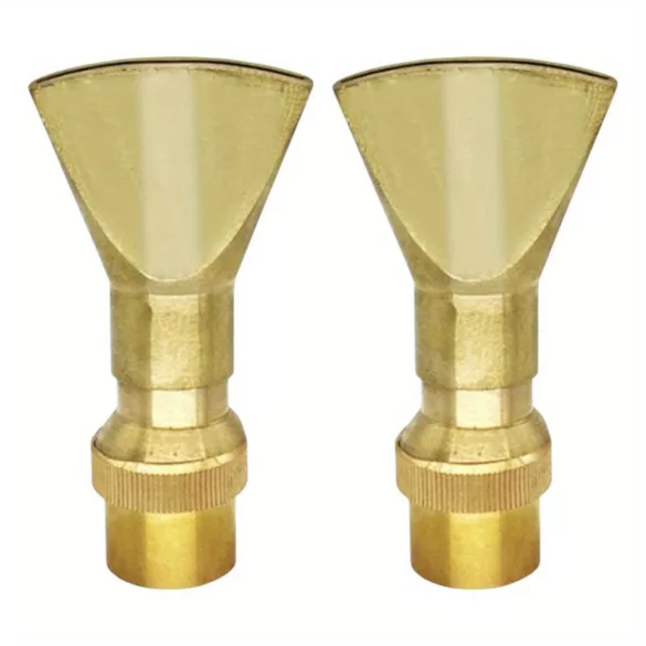 2 Stk. bronzene Düsen für Springbrunnen und Teich – Verstellbar, ergonomisches Design, Wassersprühkopf aus Metall
