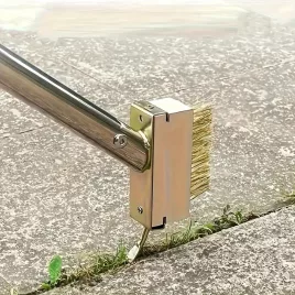   Langstieliger Unkrautentferner – Mit Metallkopf, gegen Moos und Unkraut, für Terrasse und Gehwege