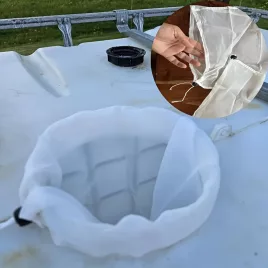   Nylon-Filternetz für IBC-Fässer – 5er-Set, 30×30 cm, für Regenwassersammlung und Wassertanks.