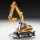 1:60 Bau-Fahrzeugmodell-Set – Walz-, Kipp- und Bagger-Lkw aus Zinklegierung