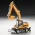 1:60 Bau-Fahrzeugmodell-Set – Walz-, Kipp- und Bagger-Lkw aus Zinklegierung