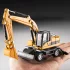 1:60 Bau-Fahrzeugmodell-Set – Walz-, Kipp- und Bagger-Lkw aus Zinklegierung
