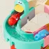 Interaktives Wasserspielset mit Dinosaurierbahnen, Rutschen und Bausteinen
