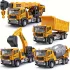 4er Set LKW und Feuerwehrauto