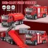 4er Set LKW und Feuerwehrauto