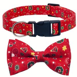 Rotes Weihnachts-Hundehalsband
