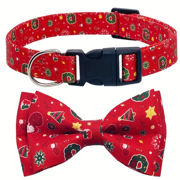 Rotes Weihnachts-Hundehalsband