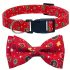 Rotes Weihnachts-Hundehalsband