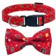 Rotes Weihnachts-Hundehalsband