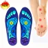 1 Paar magnetische Akupressur-Einlegesohlen - Ergonomische Fußgewölbestütze, weich, flexibel