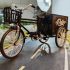 Retro Alloy Classic Dreirad Detailliertes Vergoldetes Modell
