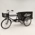 Retro Alloy Classic Dreirad Detailliertes Vergoldetes Modell