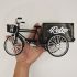 Retro Alloy Classic Dreirad Detailliertes Vergoldetes Modell