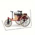 12 Vintage Classic Leichtmetall-Automodell Deko