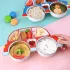 Geteiltes Kindertellerset mit Auto-Design