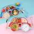 Geteiltes Kindertellerset mit Auto-Design