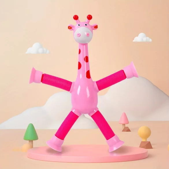 Teleskop-Bein-Giraffe Spielzeug mit Saugnäpfen