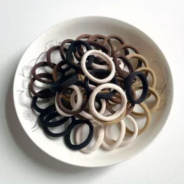 50-teiliges Set bunte Haargummis