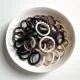 50-teiliges Set bunte Haargummis