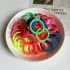 50-teiliges Set bunte Haargummis