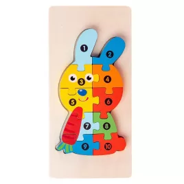 3D Montessori Holzpuzzle-Spiel