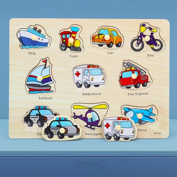 Montessori entwickelndes Holzpuzzle-Spiel