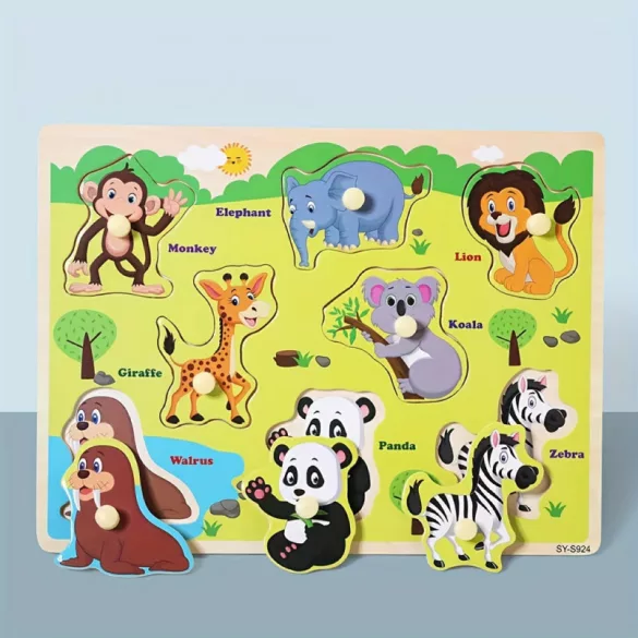Montessori entwickelndes Holzpuzzle-Spiel
