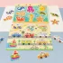 Montessori entwickelndes Holzpuzzle-Spiel