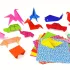 Bunter Origami/Kirigami-Set für Kinder