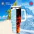 Doppelwandige Edelstahl-Wasserflasche, 1l