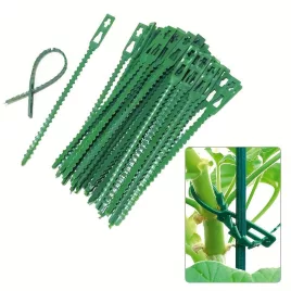 50 Stk. Verstellbarer Pflanzenbinder
