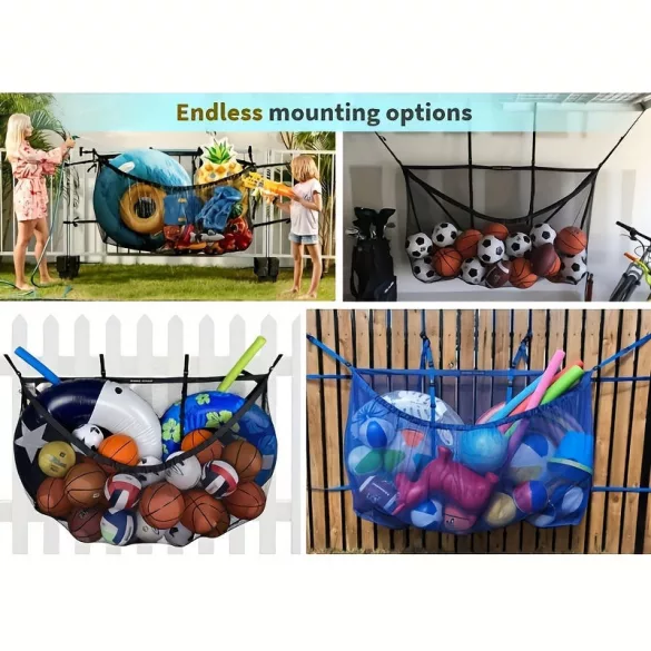 Aufhängbares Netz für Schwimmreifen und Gartenspiele