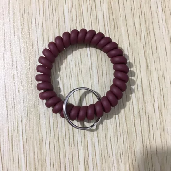 Spiralförmiger Schlüsselanhänger fürs Handgelenk