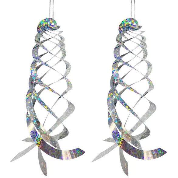 2 Stück Vogelabwehr Reflektorspirale