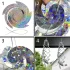 2 Stück Vogelabwehr Reflektorspirale