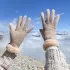 1 Paar Damen Thermo-Plüschvelours-Handschuhe