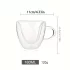 Doppelwandiges Herz-Glas 180 ml