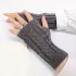Gestrickte Fingerlose Kurz-Handschuhe