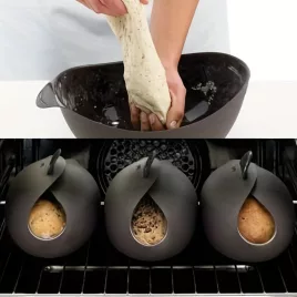   1 Stk. Alles-in-einem-Küchengerät: multifunktionaler Silikon-Brotbackform, Gemüsedämpfer, Backblech und Toaster!