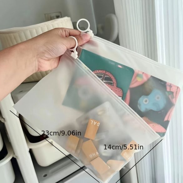 5 Stück Transparente Reißverschluss-Organizer-Tasche