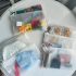 5 Stück Transparente Reißverschluss-Organizer-Tasche