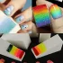 10 Stk. Gradient Nagelkunst Weiche Schwämme, Nagelkunst Werkzeug, Make-up Schwamm, Dreieckiger Make-up Schwamm