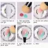 10 Stück weiche und runde Ersatz-Nagellack-Schwammköpfe für einfache Maniküre und DIY